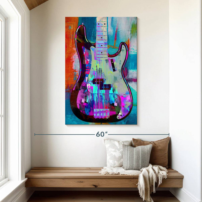 Abarca Painted Precision Bass, 48" H x 32" W