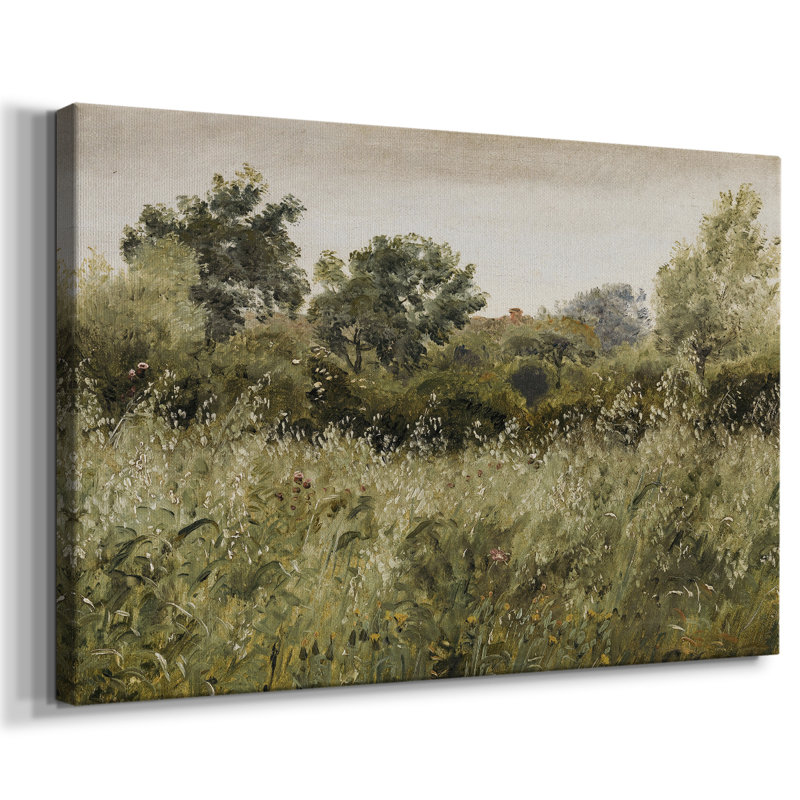 Paysage rétro - DCCDXCI - impression sur toile tendue, H 33 po x l 49 po