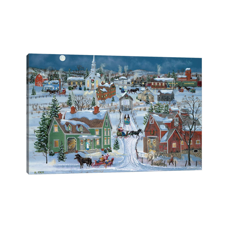 Christmas Homecoming by Bob Fair - Wrapped Canvas Gallery-Wrapped Canvas Giclée, 101.6 cm H x 66.04 cm W x 1.91 cm D