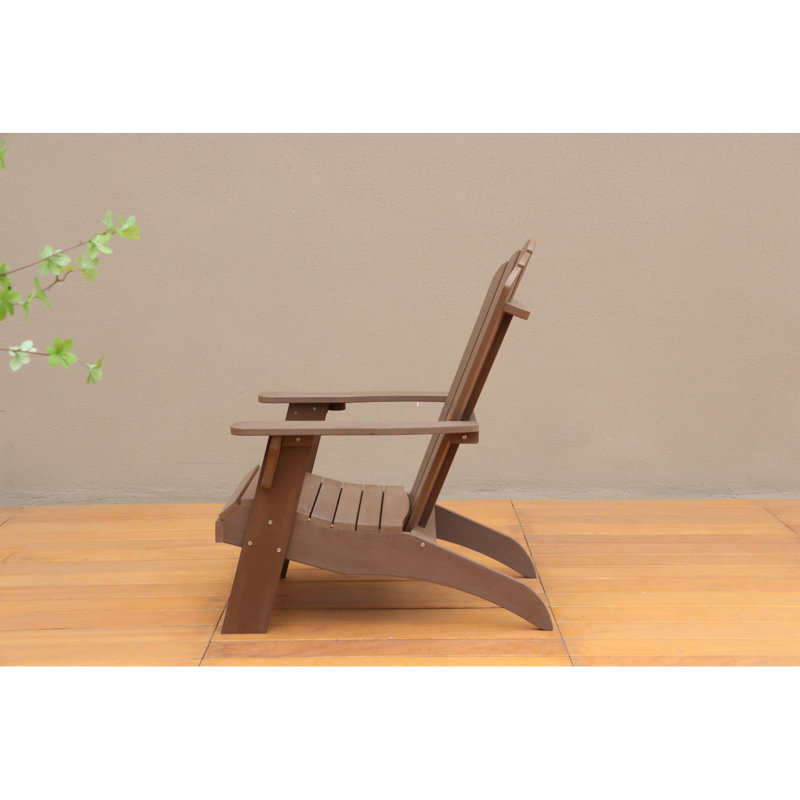 Chaise Adirondack en polystyrène, Brun