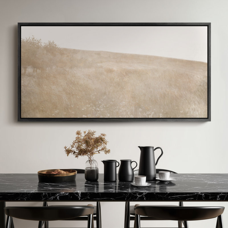 Impression sur toile encadrée, très grand, Noir, H 30 po x l 60 po