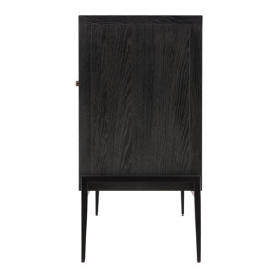  Stevens Charcoal Oak Marble Top Sideboard