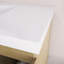 Ensemble de meuble-lavabo simple 48 po blanc brillant avec plateau en résine-1303129108
