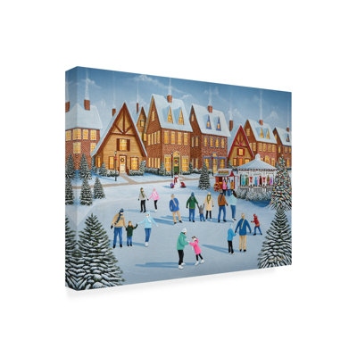 «Holiday Skate» par Don engler, peinture sur toile sans cadre