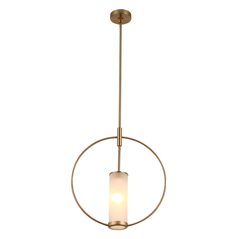 1 - Light Single Cylinder Amor Pendant Ring Circle Lamp