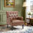 Annalese 28.5'' Wide Modern Leather Armchair-71856051