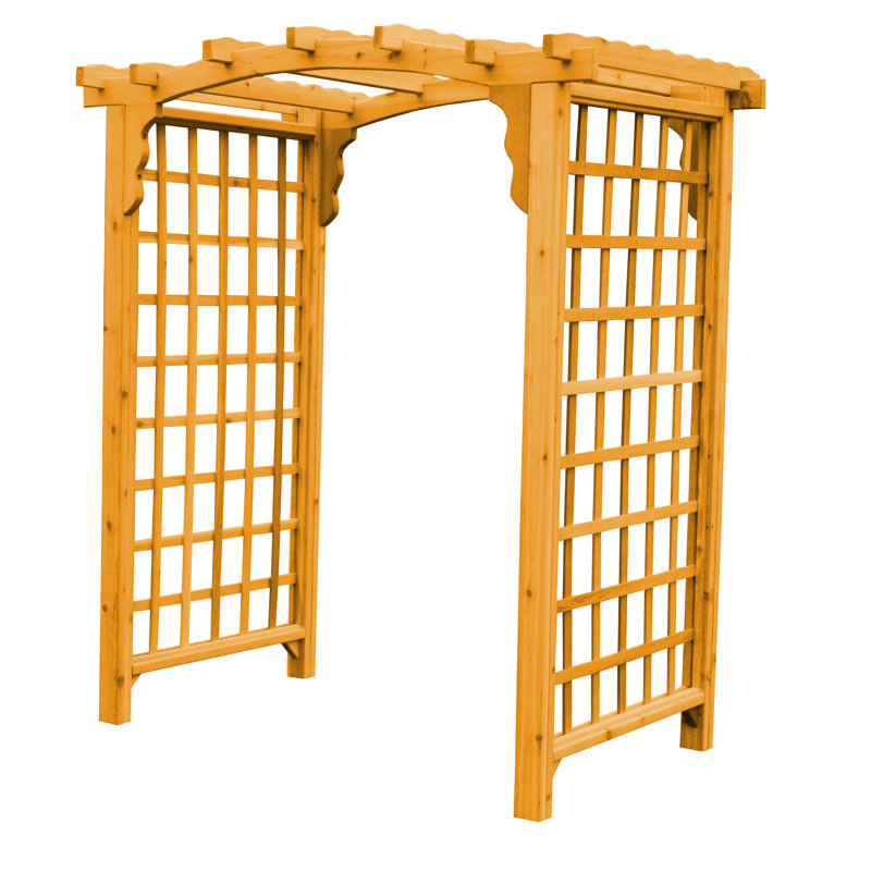 4 pi Tonnelle en cèdre Cambridge, H 88 po x l 60 po x P 47 po, Teinture naturelle