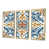 Toile avec cadre flottant or
