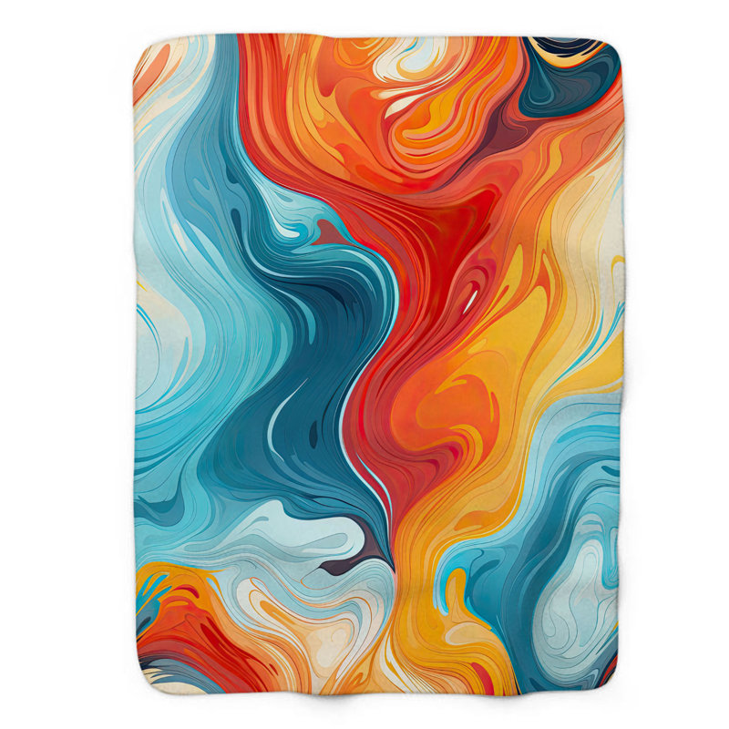 Vivid Granite - 1 pièce Sherpa Premium, L 60 po x L 80 po