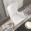 Chaise de salle à manger en cuir Marquis en polyuréthane avec pieds en titane, 1 pièce, entièrement assemblée