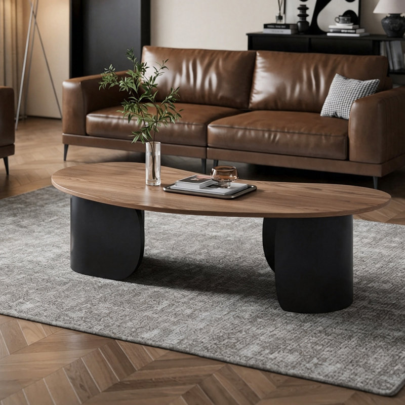 Roper, H 15,74 po x l 47,24 po x P 23,62 po, Brun noisette / noir, Bois