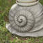 16.25"L MGO Snail Garden Statue Or Planter Stand