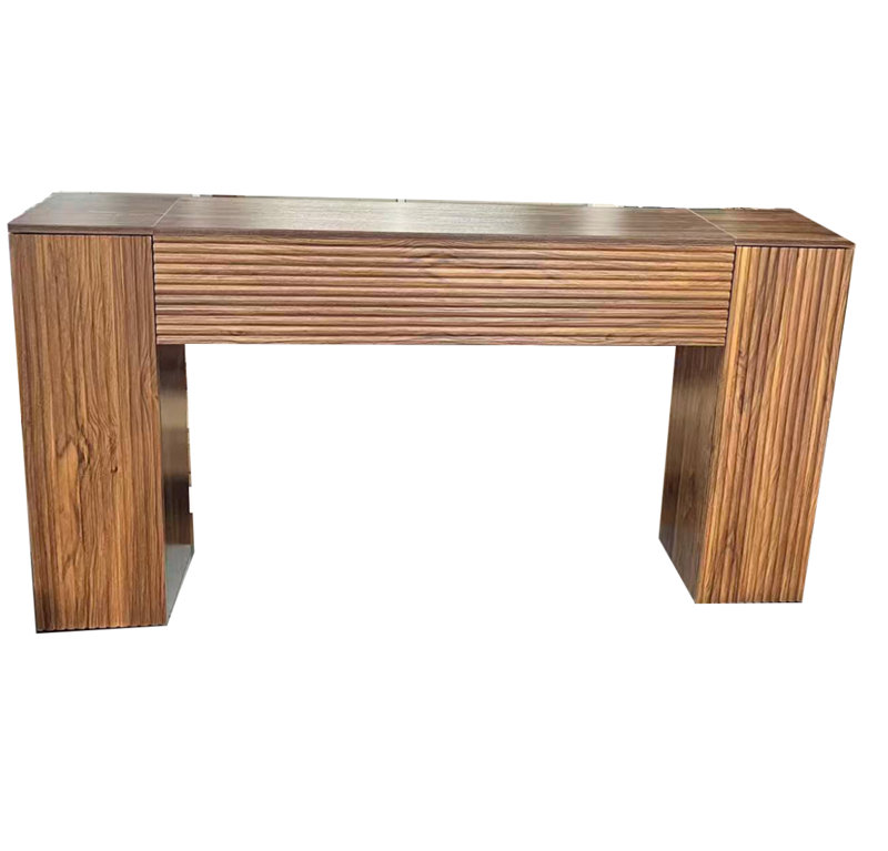 Console avec armoire, Brun