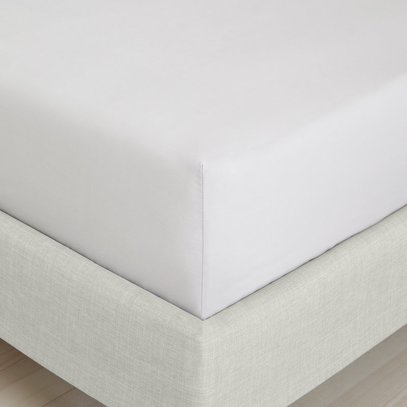 200 Thread Count 100% Cotton Extra Deep Fitted Sheet, Super King (6'), Grey