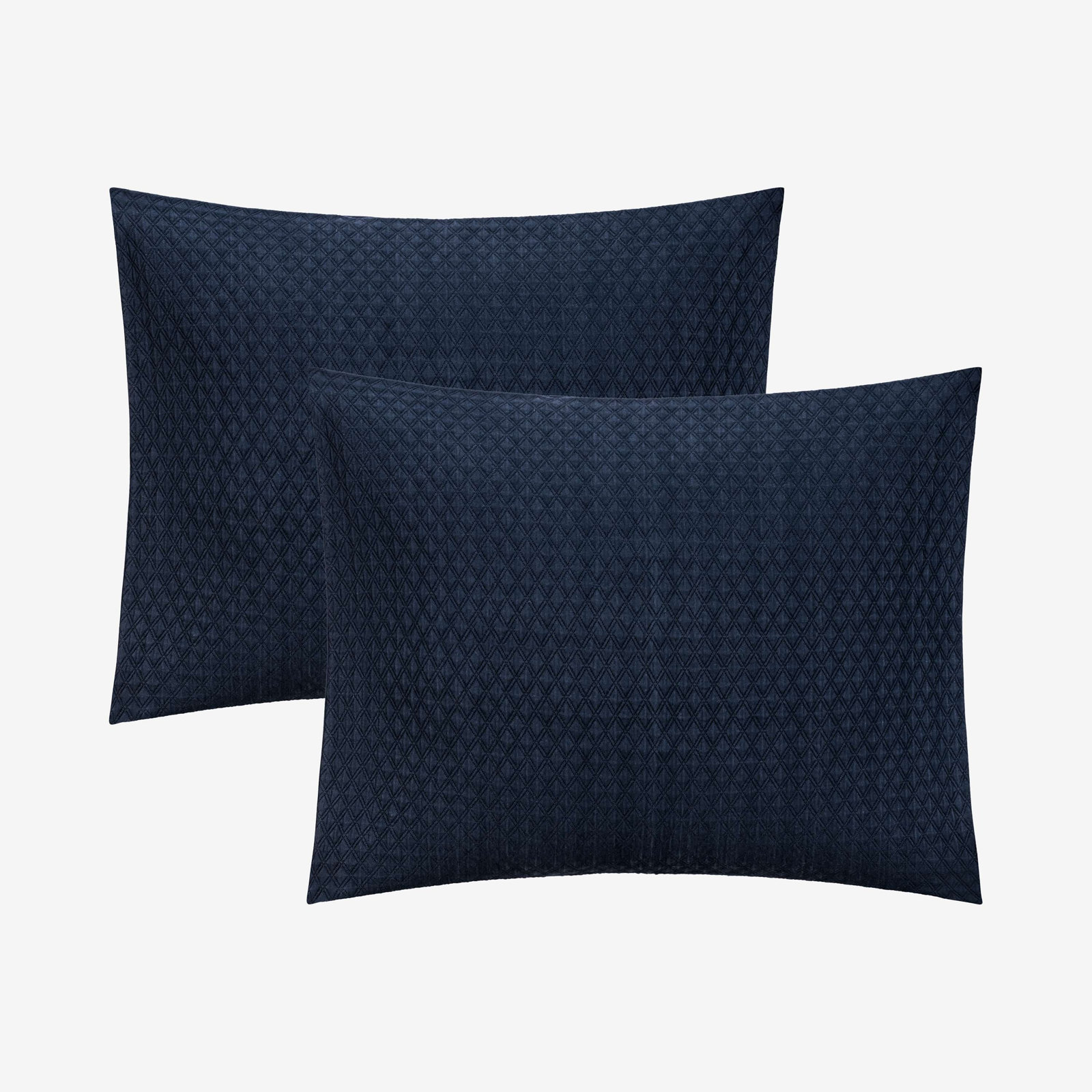 Bridie Cotton Coverlet Set, Full/Queen Coverlet/Bedspread + 2 Standard Shams, Navy