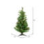 3' H Lighted Artificial Pine Christmas Tree