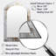 Miroir mural or et blanc-113750362