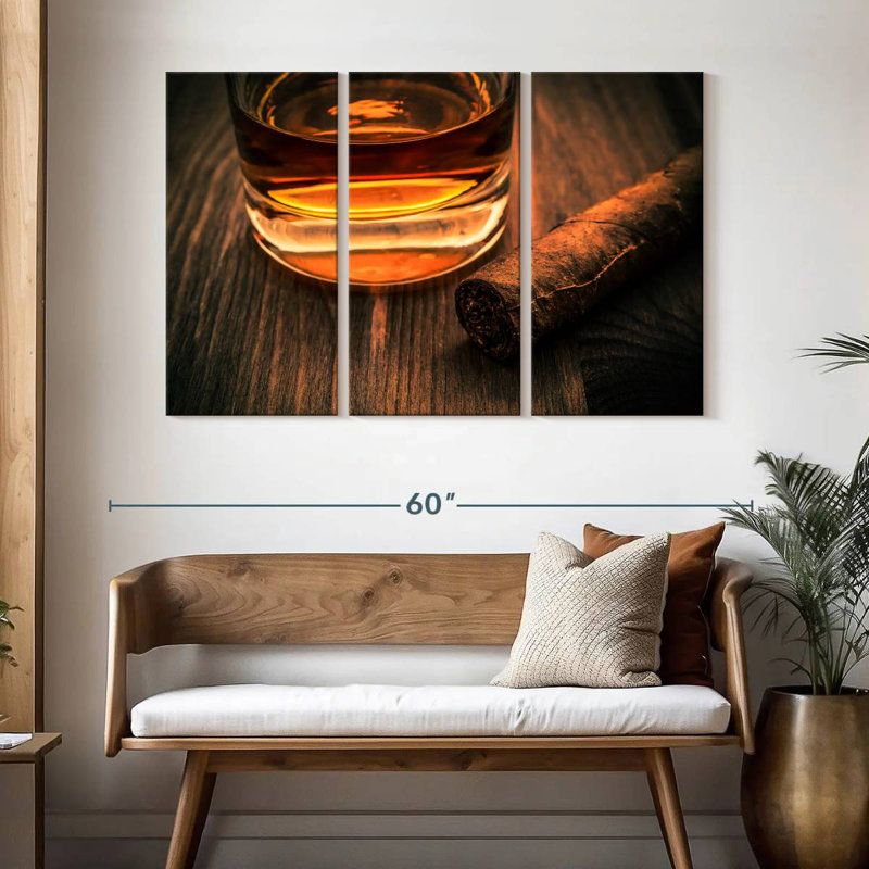 Verre à whisky et cigare Yarlin, H 32 po x l 50 po