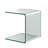 Agnela Glass Top End Table