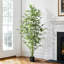 Arbre de bambou artificiel 6 pi Real Touch en pot noir