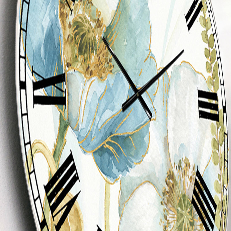My Greenhouse Cottage Flowers III - Horloge murale traditionnelle, Petit