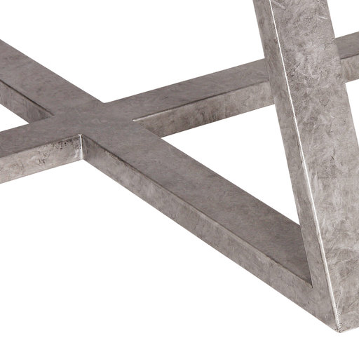 Tessa 40" Console Table, Royal Silver