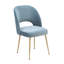 Chaise en velours Rizo Cognac-4605376