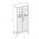 Anjalika Chevron Glass Door China Cabinet with Wine Bottle Storage