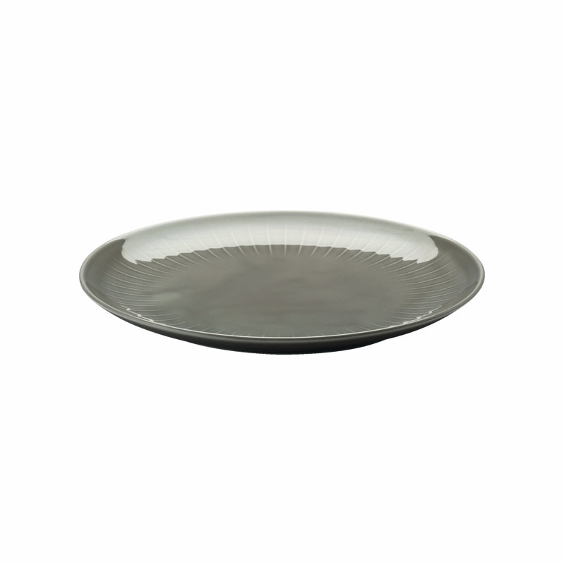 Joyn Porcelain Dinner Plate, Gray