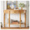 Console avec tiroir et tablette Farmhouse - Demi-lune rustique