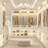 98"W Freestanding Closet With Hanging Rod And Drawer-708374799
