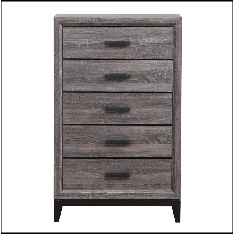 COFFRE POUR SALON, Noir/gris