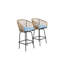 Ensemble de 2 tabourets de bar d'extérieur (sans la table)