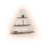 Tablette triangulaire murale suspendue flottante à fixation murale-591780309