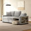 Canapé modulaire rembourré avec accoudoirs de rangement et console centrale pour le salon 79,3 po-961777513