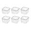 Set of 18 Transparent Desktop Organisers