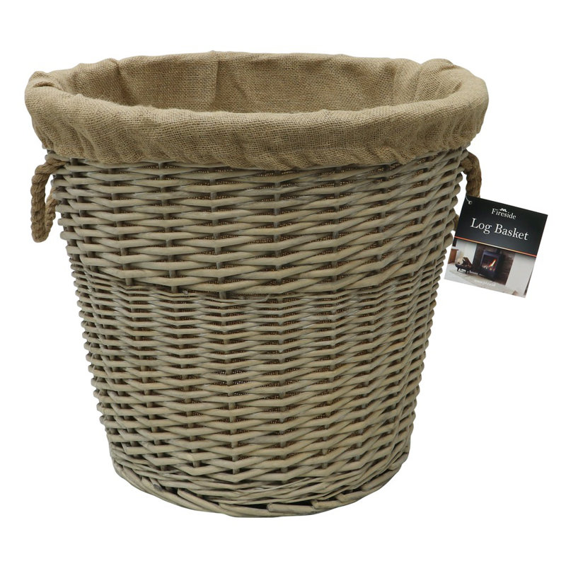 Hand Woven Wicker Laundry Basket with Handles