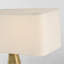 Anne-Marie Barton Terra-Forma 23" Left Table Lamp in Museum Pewter with Boucle Shade-1678294092-1678294093