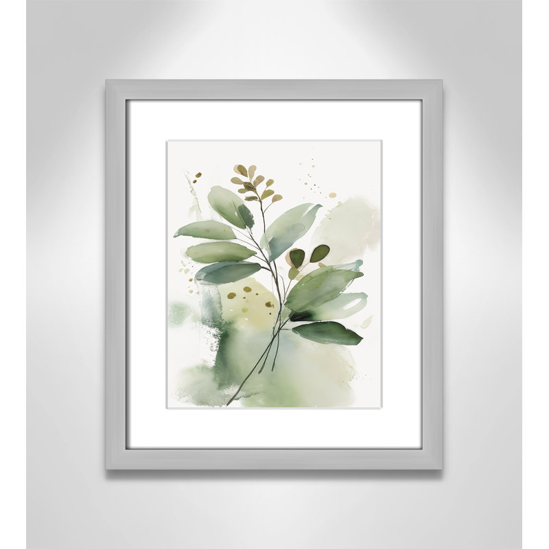 «Greenery Serenade I» par Irena Orlov, Argent mat, Matted Print, L 13 po x H 15 po