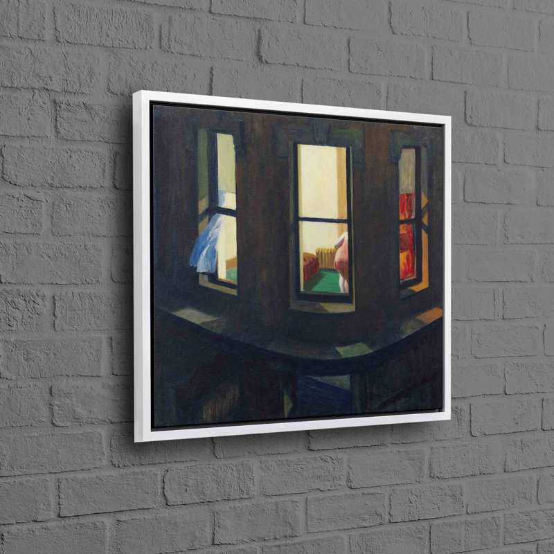 Print on Canvas, 20 cm H x 20 cm W, White, Framed Print without Mat
