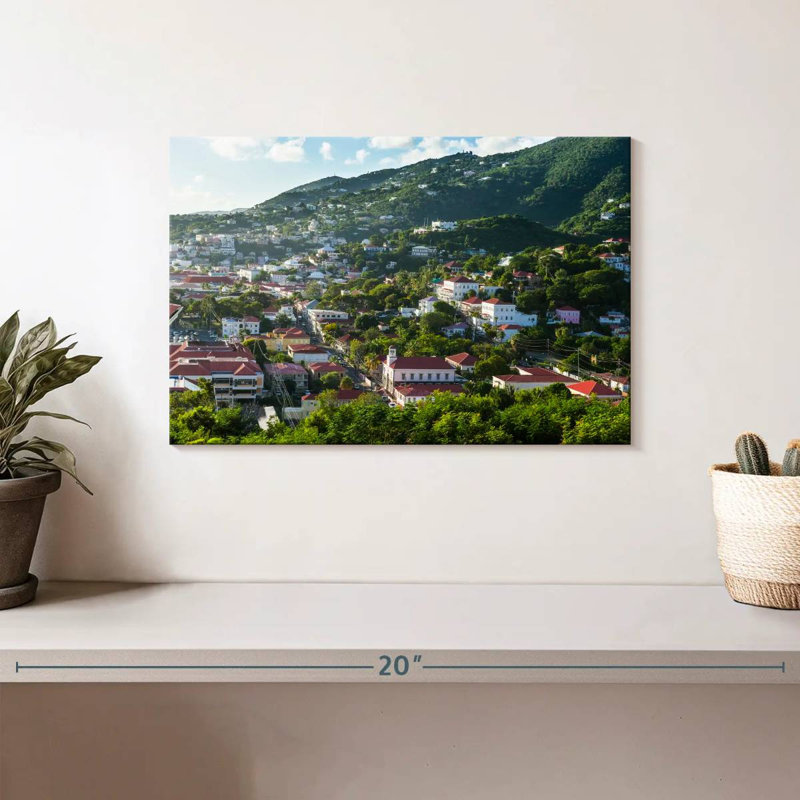 Rorry Charlotte Amalie Cityscape, 8" H x 12" W