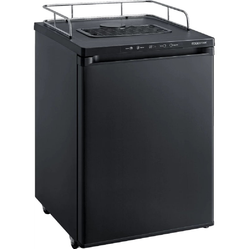 EdgeStar 5.6 cu. ft. No Taps Included Cornelius Keg and Half Barrel (Full Size) Conversion Kit with Door Lock and Adjustable Temperature for Commercial Use