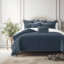 Ensemble de housse de couette en coton denim foncé Shay 8 pièces-109897158