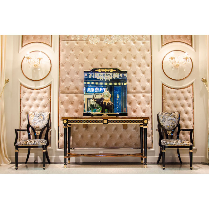 Flat Solid Wood Beveled Dresser Mirror