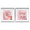 Ensemble de 2 impressions sous-verre disco Cowgirl