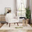 Fauteuil capitonné en lin 30,3 po Janara-666541482