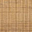 Modern Bohemian Dining Chair with Natural Rattan and Mahogany Wood