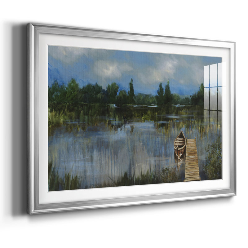 A Quiet Place, reproduction d'art encadrée, Argent, H 27 po x l 39 po x P 1,5 po