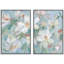 Doux floral abstrait pastel fleur gros plan moderne et élégant décoration murale pour le salon-126348426-126348429
