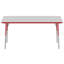 Table rectangulaire 24 "x 60"-92311600-92311604